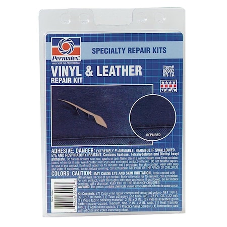Permatex Vinyl and Leather Repair Kit, 4-Piece 80902